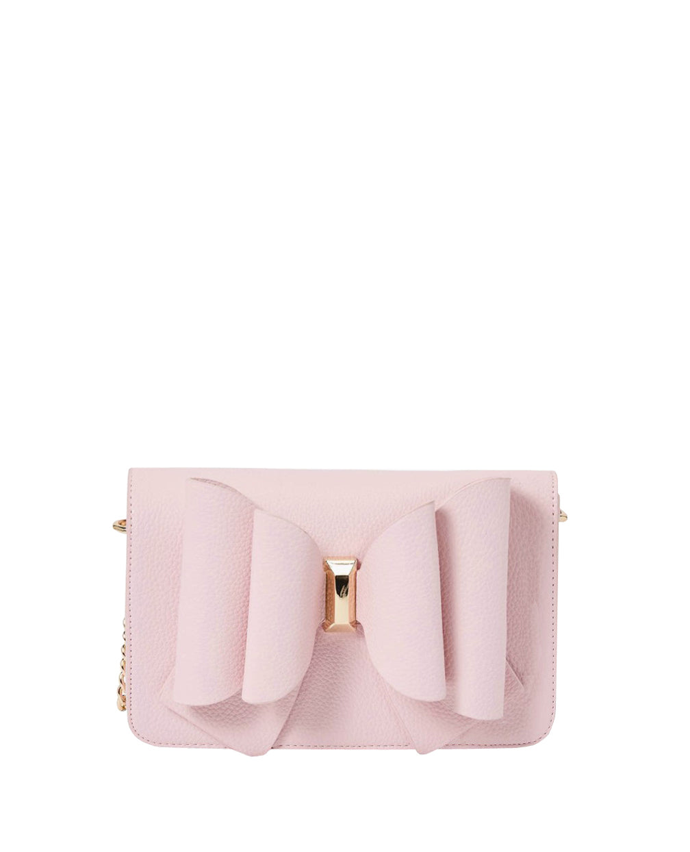 Pink Bow Crossbody Bag Pink Bow Bag Pink Bow Leather Shoulder Bag