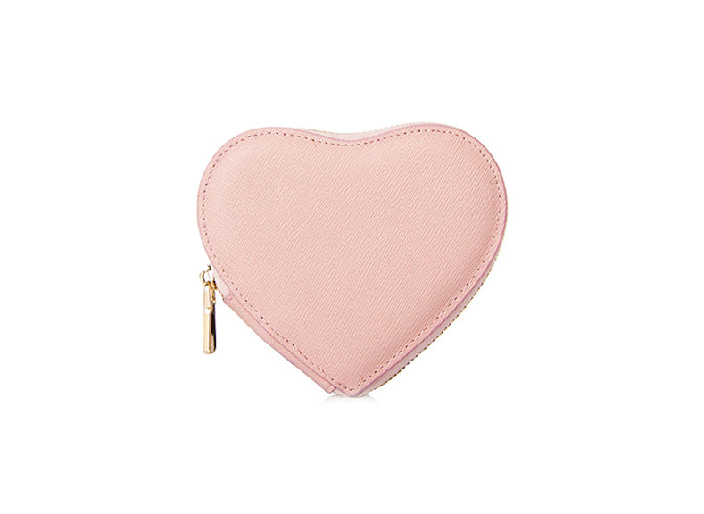 Blush Pink Heart Shaped Bag  Blush Pink Heart Shaped Coin Purse