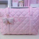 NEW! PINK GINGHAM TOTE BAG