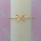 GOLD BOW CUFF BRACELET