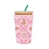 NEW! PINK TEDDY BEAR COFFEE SLEEVE