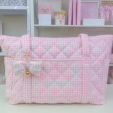 NEW! PINK GINGHAM TOTE BAG