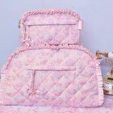 NEW! PINK QUILTED FLORAL BAG
