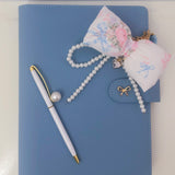 NEW! VINTAGE BLUE BOW A5 AGENDA