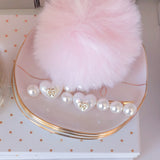 PEARL HEART HAIR CLIP