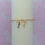 GOLD RIBBON BOW CUFF BRACELET