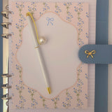 NEW! VINTAGE BLUE BOW A5 AGENDA