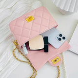 LUXURY PINK QUILTED FLAP BAG