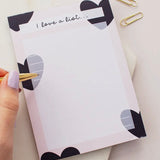 NEW! I LOVE A LIST NOTEPAD