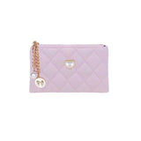 NEW! PINK QUILTED POUCH