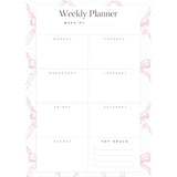 WEEKLY PLANNER INSERTS