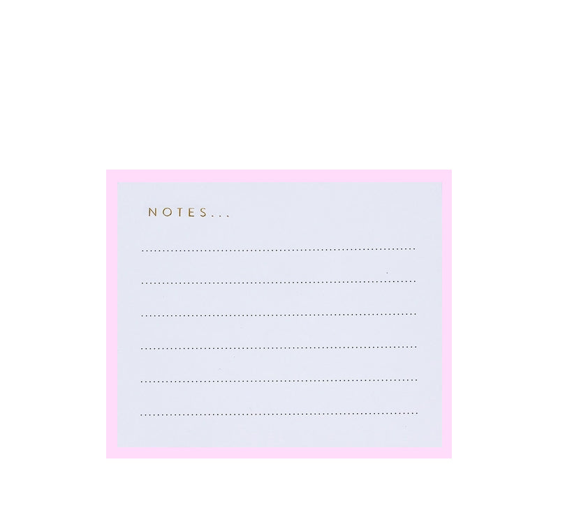 Pink Notepad | Pink and Gold Foil Notepad List | Pink Desk Notepad List ...