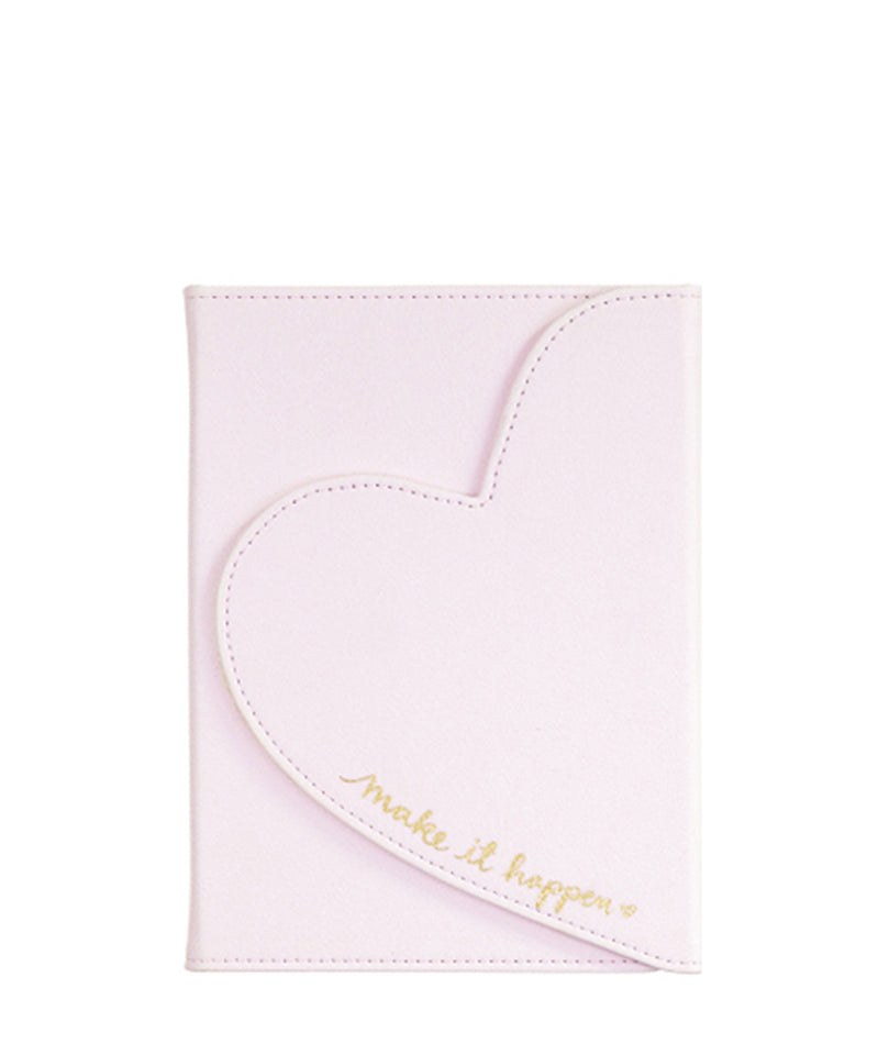 Pink Heart Journal Notebook | Pink and Gold Journal | Pink Heart Shaped ...