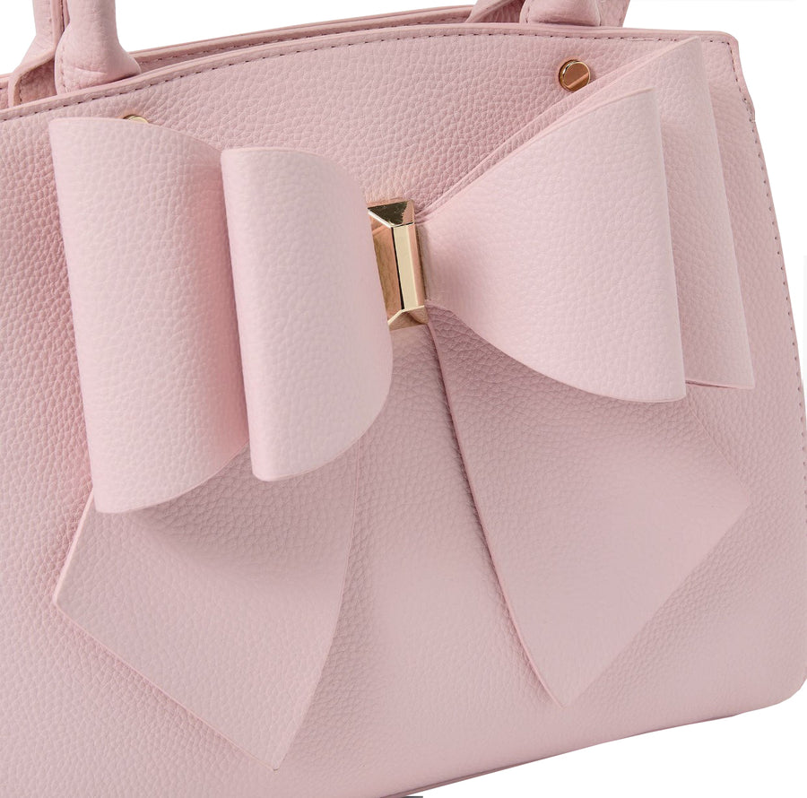NEW! LUXURY PINK BOW SATCHEL BAG