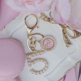 PINK NUMBER 5 KEYCHAIN