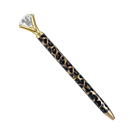 NEW! DIAMOND PEN, GOLD CHEETAH