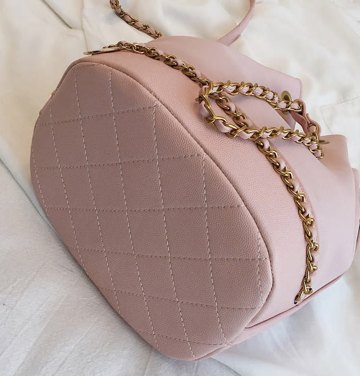 LUXURY PINK BUCKET BAG