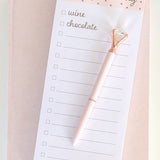 DIAMOND PEN, PINK + ROSE GOLD