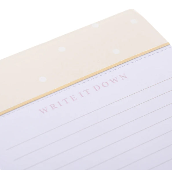 PINK + GOLD NOTEPAD