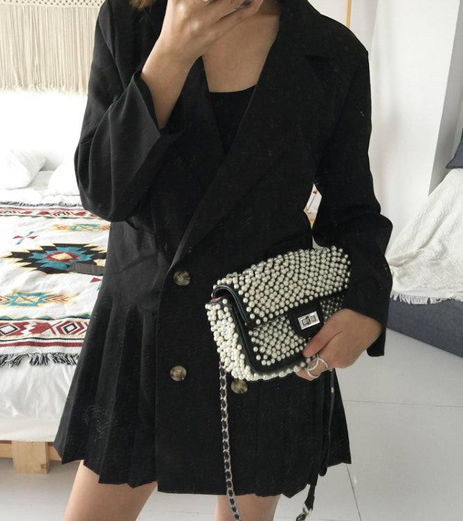 LUXURY BLACK PEARL BAG