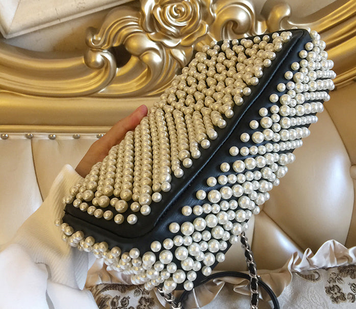Black and pearl bag Clearance