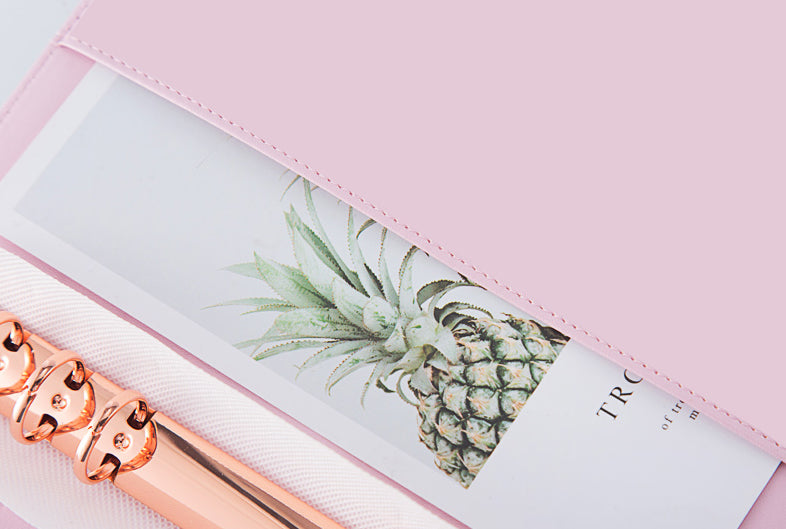 BROWN CHECKERED ROSE GOLD A5 AGENDA