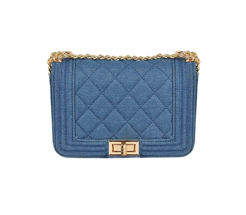 NEW! DENIM QUILTED BAG