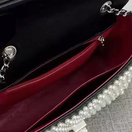 LUXURY BLACK PEARL BAG