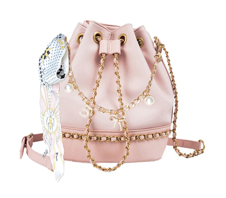 LUXURY PINK BUCKET BAG