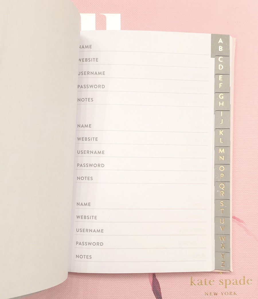 PINK PASSWORD JOURNAL