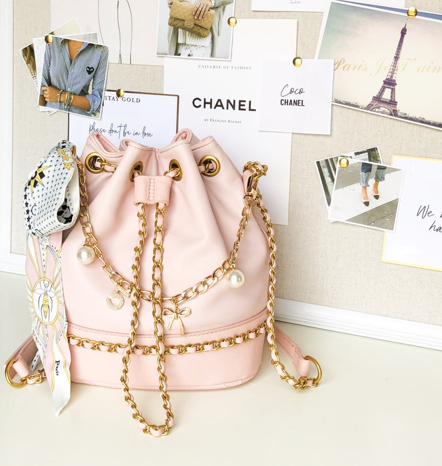 LUXURY PINK BUCKET BAG