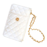WHITE QUILTED ESSENTIALS POUCH