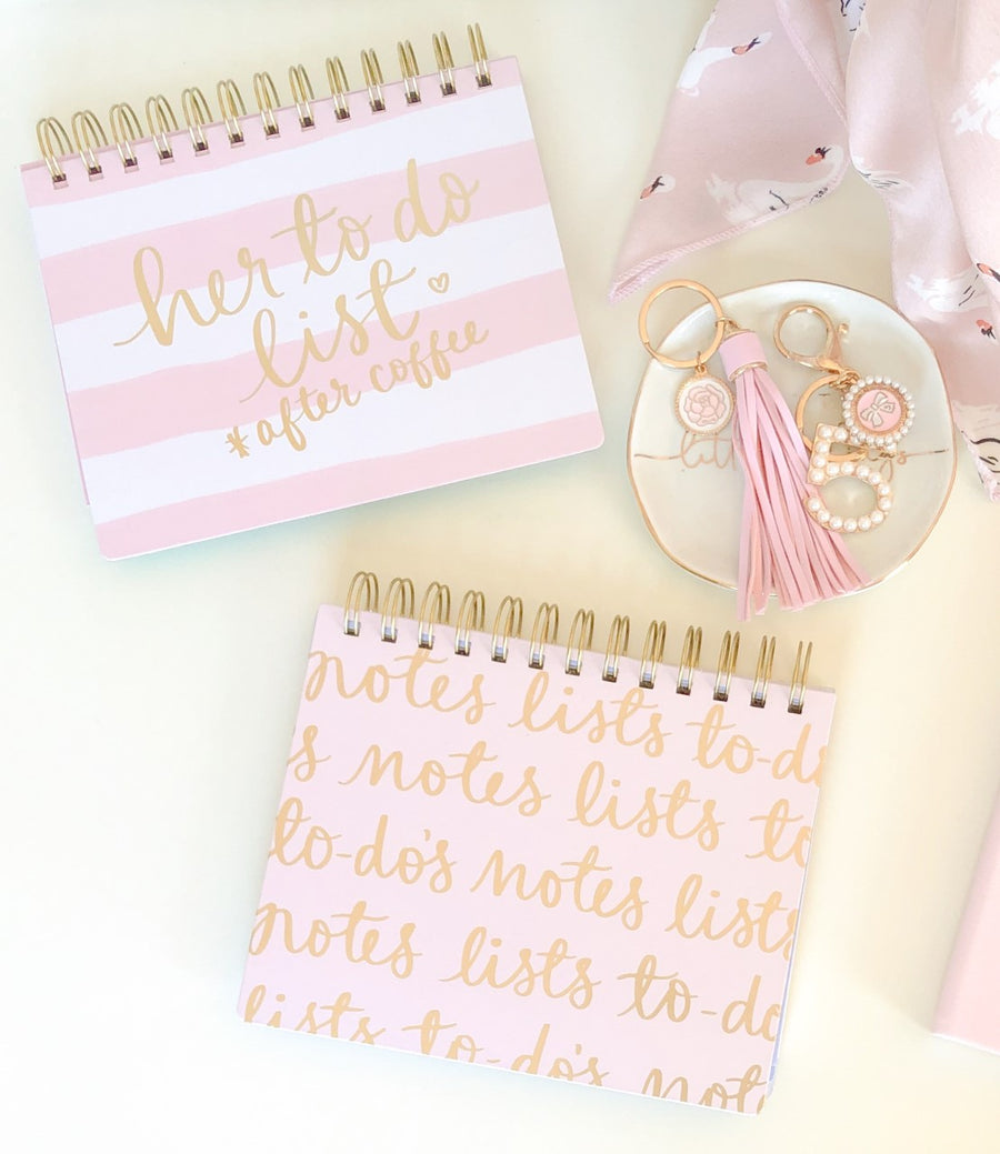 PINK SPIRAL PLANNER PAD