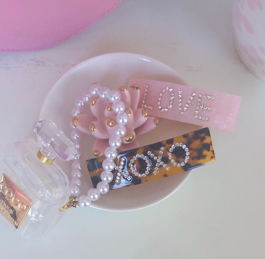 NEW! LOVE + XOXO HAIR CLIPS