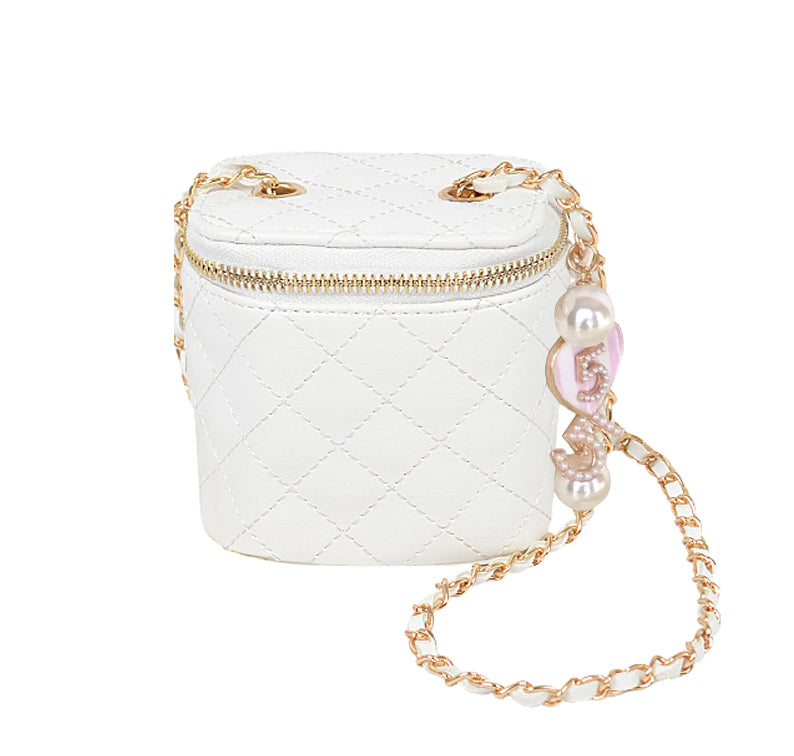 Bonhams : CHANEL PINK CAVIAR QUILTED SMALL VANITY CASE WITH GOLD TONED  CHAIN (includes serial sticker, info booklet, authenticity card, original  dust bag and box)