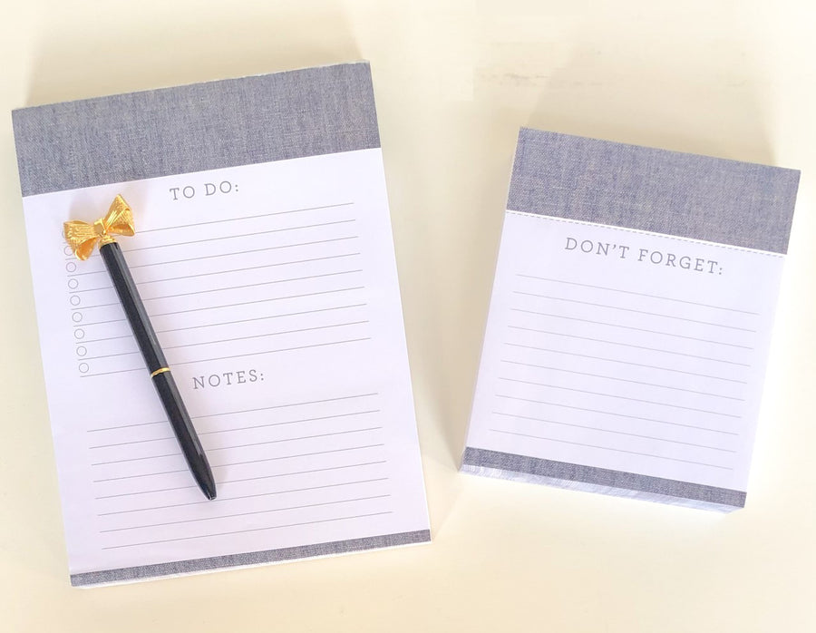 NEW! CHAMBRAY NOTEPAD