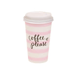 NEW! COFFEE PLEASE CUPS SET OF 12