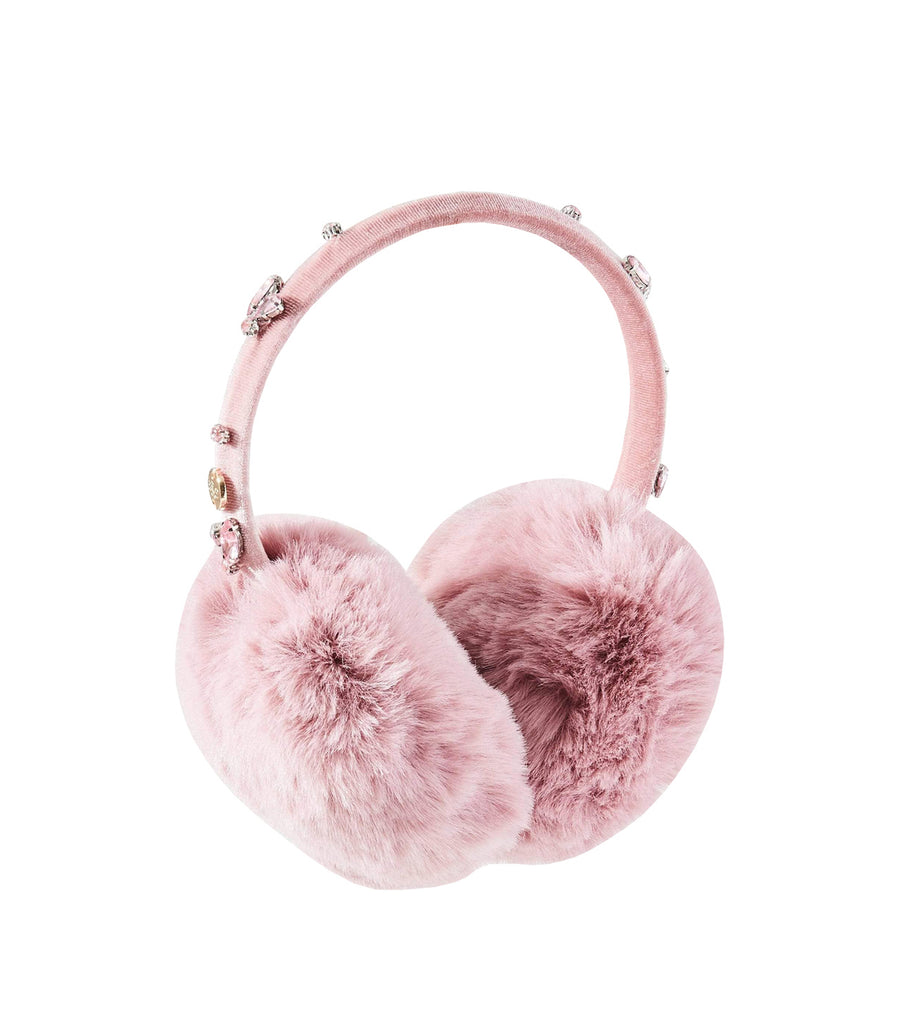 PINK FAUX FUR EARMUFFS