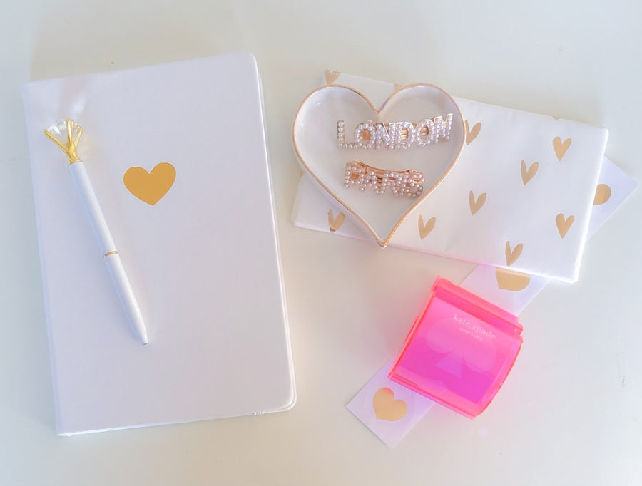 GOLD HEART JEWELRY TRAY