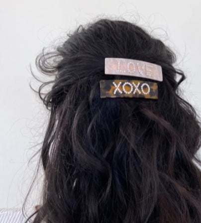 NEW! LOVE + XOXO HAIR CLIPS