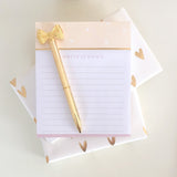 PINK + GOLD NOTEPAD