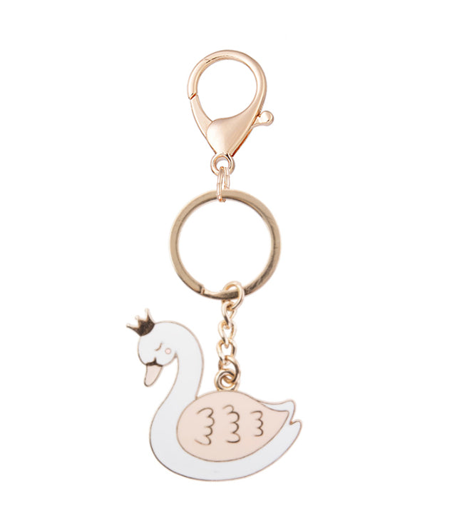 PINK SWAN KEYCHAIN